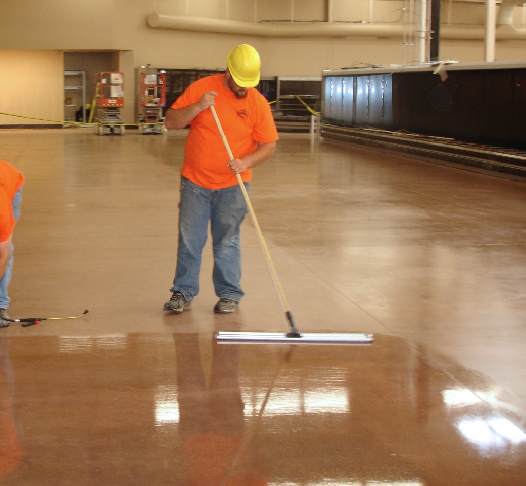 Concrete floor polish DuroPolish is waterbased with ultrahigh gloss