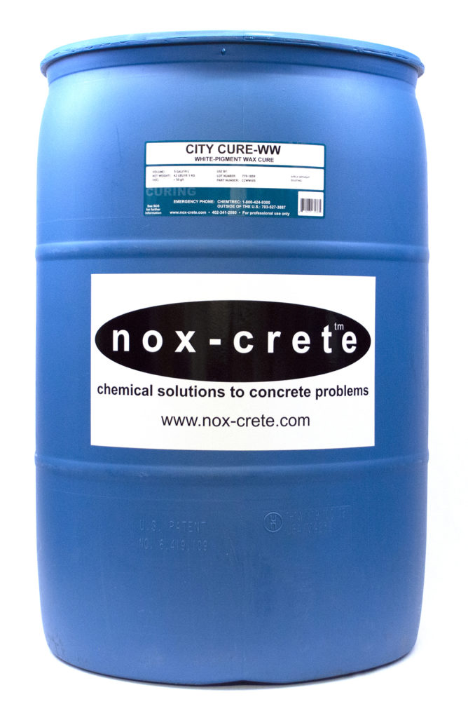 White Pigmented Wax Concrete Curing Compound City Cure WW