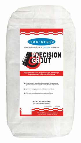 shrinkage compensated construction grout