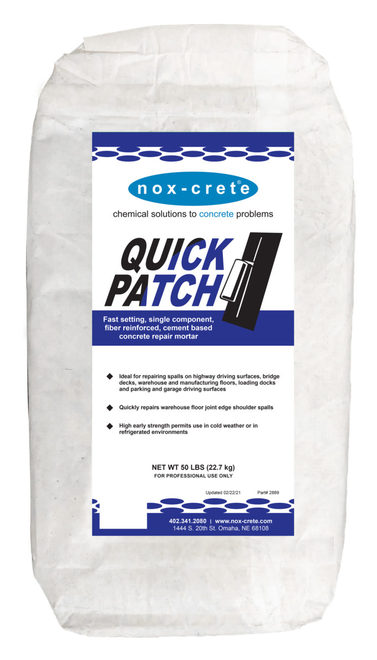 Concrete Repair Mortar Quick Patch is fast setting for reduced down time