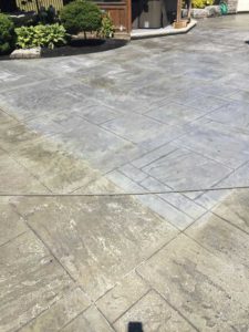 Deco-Strip Results On 5 Layers of Decorative Concrete Sealer