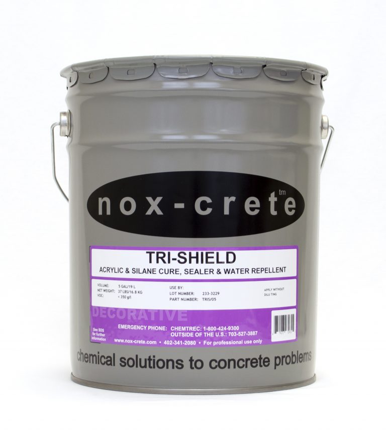 Cure and Seal for Decorative Concrete TriShield is Glossy & Transparent