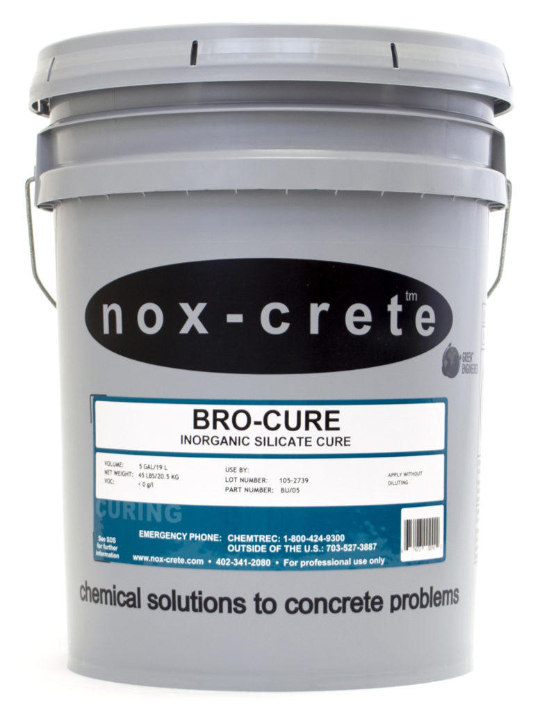 Silicate based curing compound BroCure cures and seals concrete
