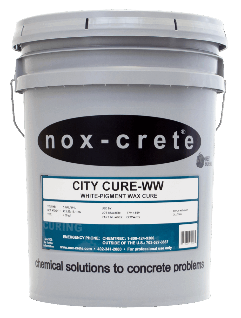 white pigmented wax concrete curing compound